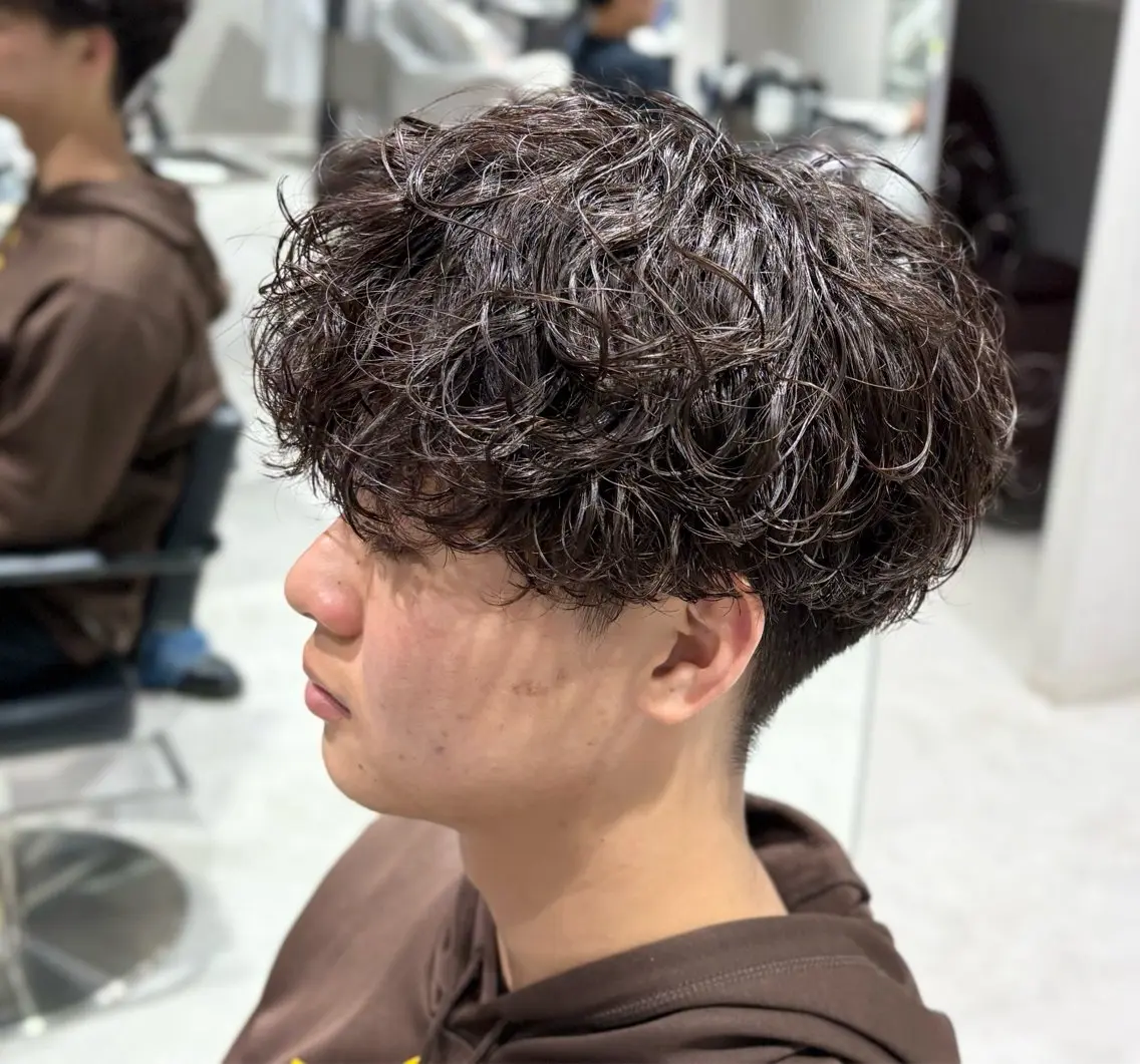 ショート パーマ メンズ カット パーマ 【メンズ特化】 池田大成✂︎のヘアスタイル