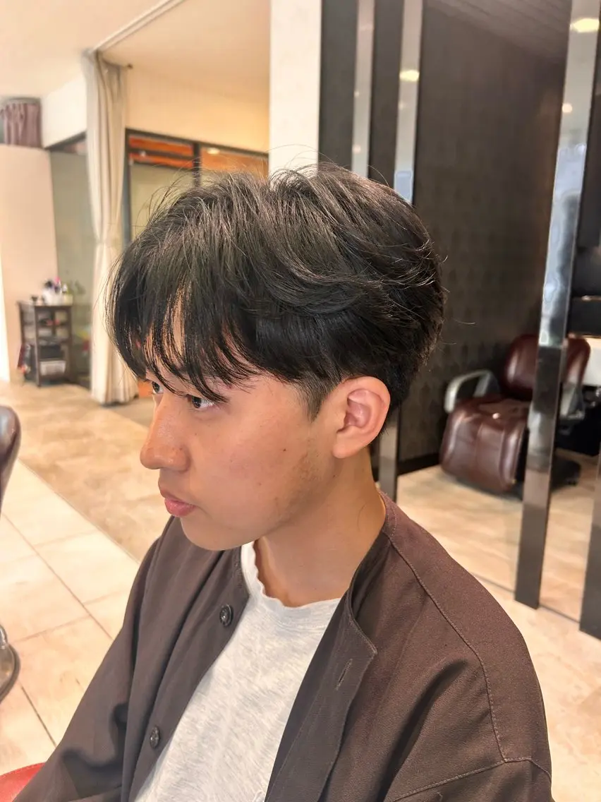 ショート メンズ カット パーマ ri kuのヘアスタイル