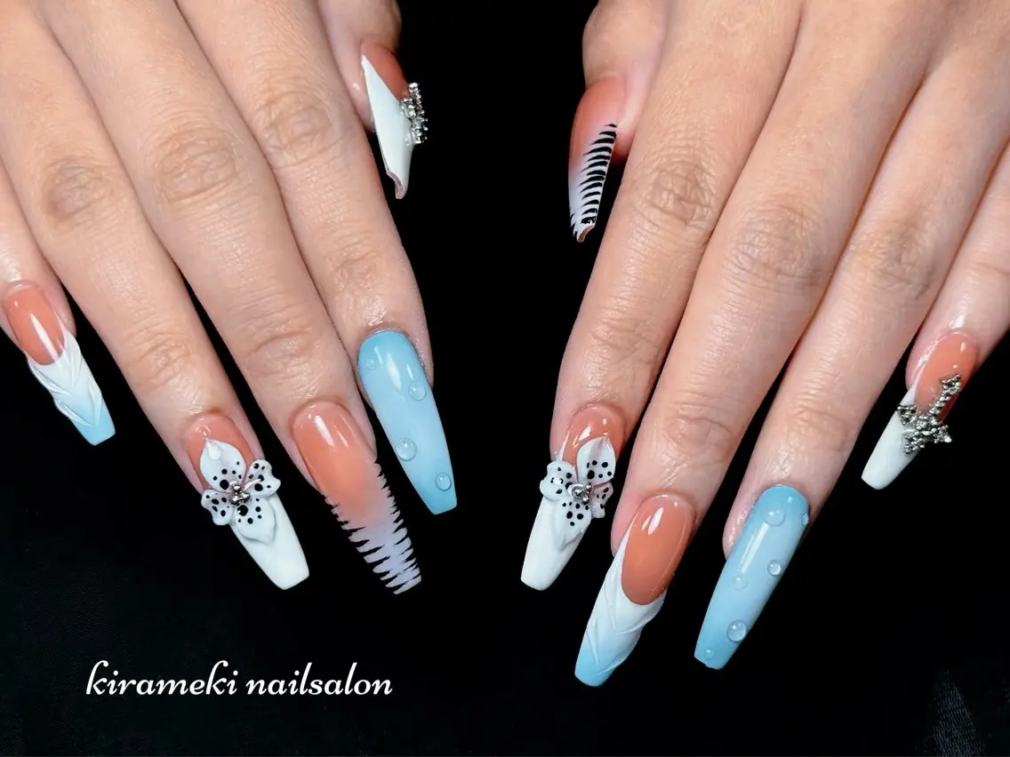 ロング ハンドネイル kirameki nail salonのネイルデザイン