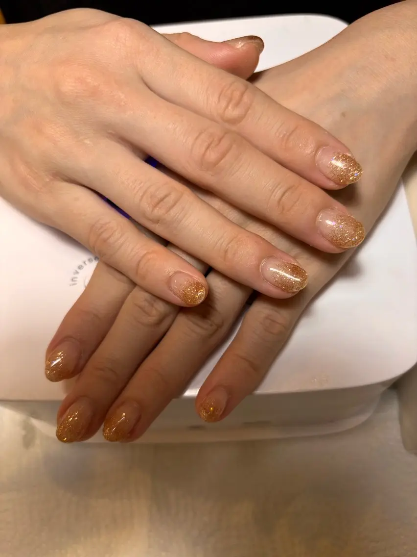 ネイル ラメ(グリッター) ラメグラデーション Cle'o air yukiのネイルデザイン
