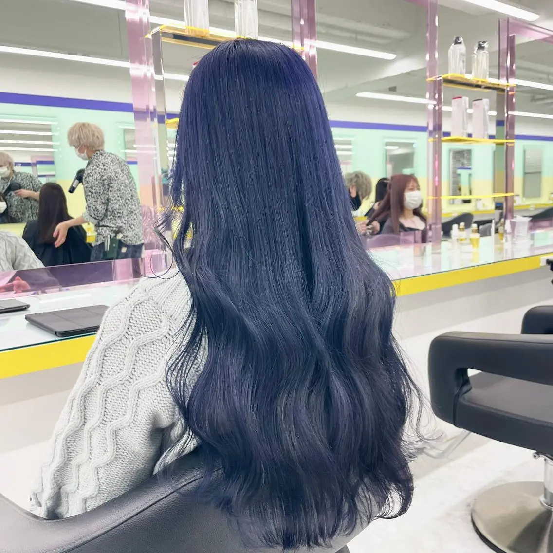 ロング 縮毛/ダブルカラー 🦋ベージュヘア🦋のヘアスタイル