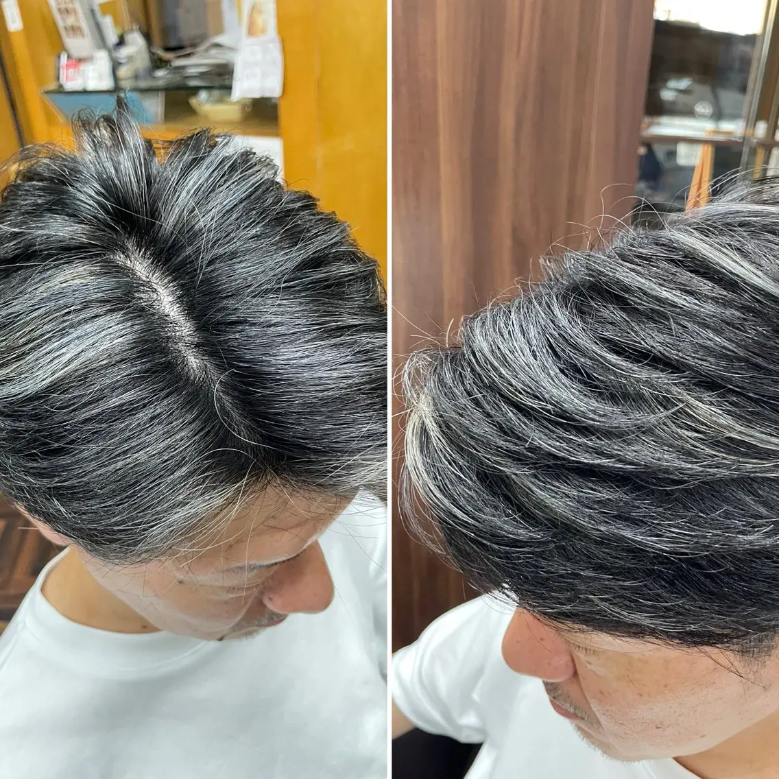 カラー メンズ メンズハイライト ハイライトカラー katae sayoriのヘアスタイル