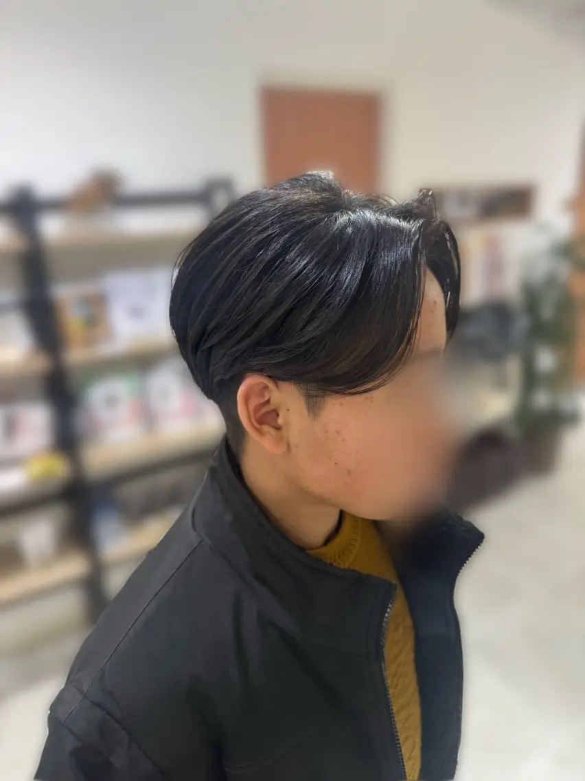 パーマ メンズ フェザーパーマ メンズパーマ 藤田 紋芽 Jr.stylistのヘアスタイル