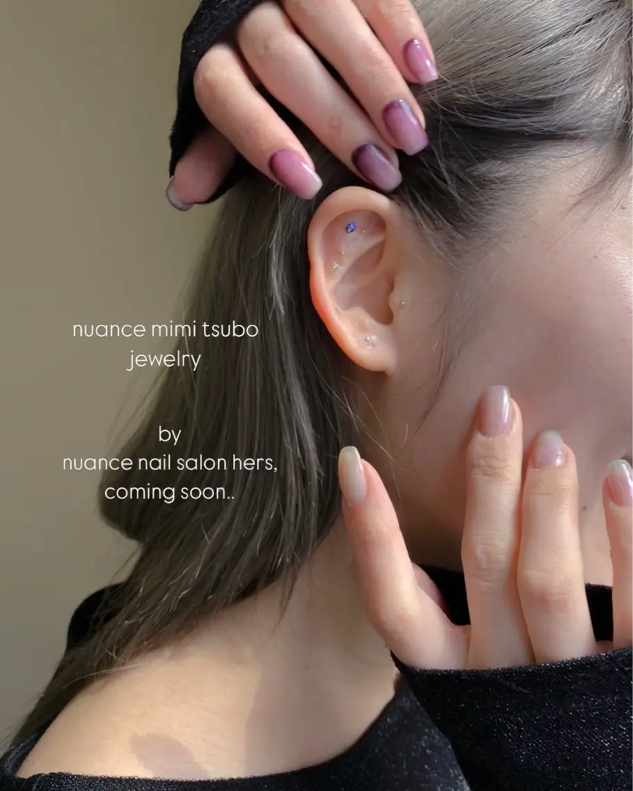 【ニュアンス耳つぼジュエリー】両耳12粒まで👂🏻💎の写真