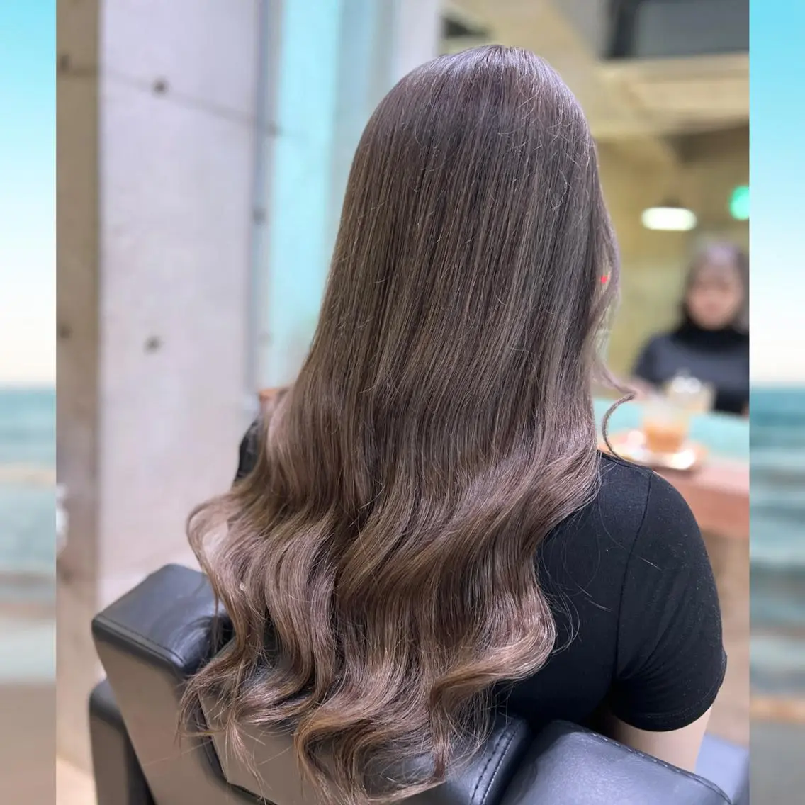 ロング カラー ヘアアレンジ ヘッドスパ 韓国ヘア❌艶髪🫧羽 🪽エク人気No1◎のヘアスタイル