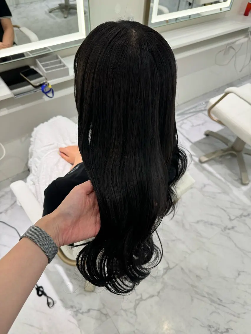 ロング カラー ヘアカラー トリートメント ParveMix🍀 藤原愛未のヘアスタイル
