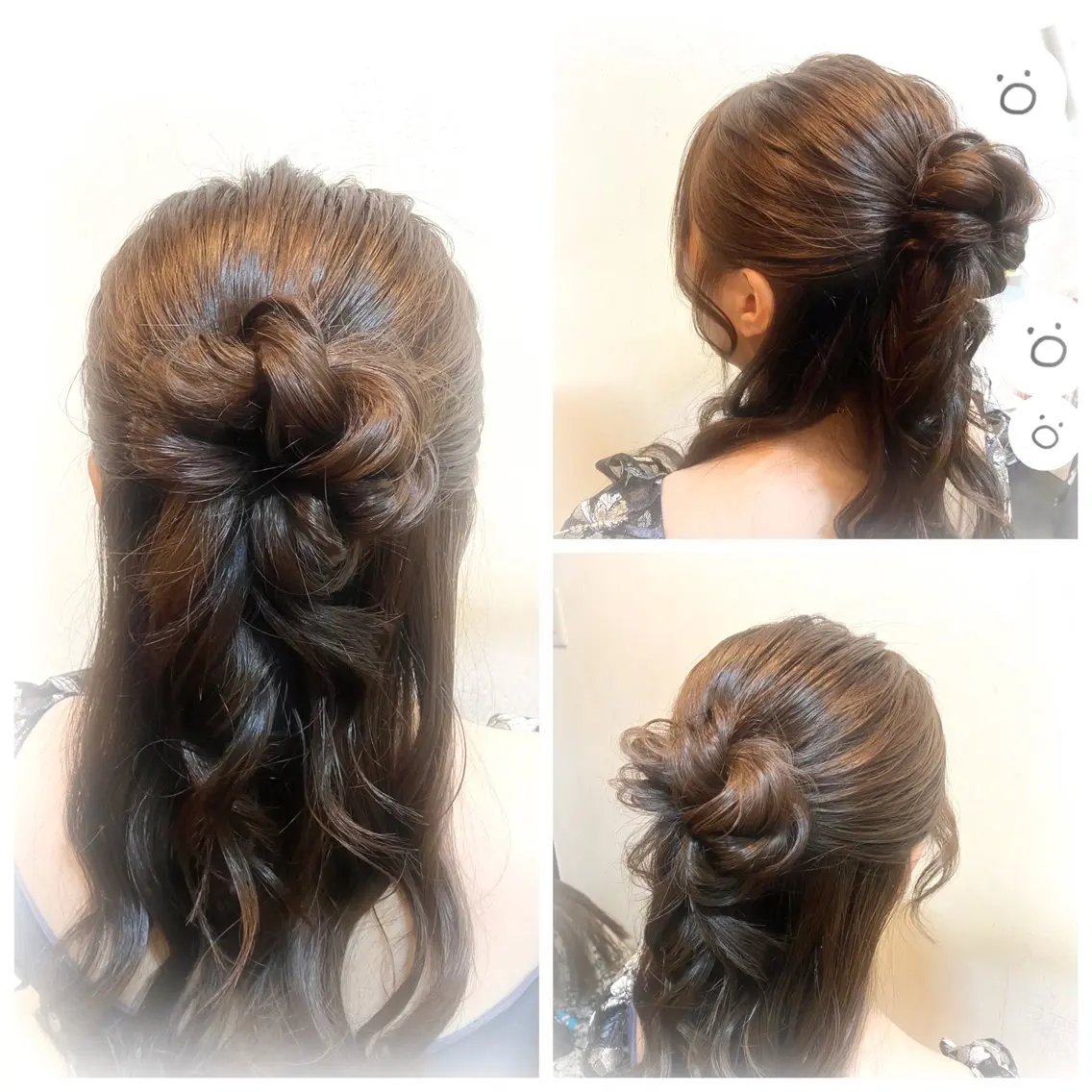ロング お団子ヘア ヘアセット とみた ★みのヘアスタイル