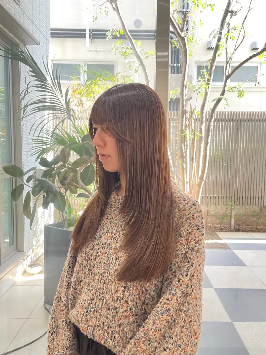 【5/30 19:00~ ロングカットカラー🌿】⚠️レイヤー・5cm以上切らせていただける方限定の写真
