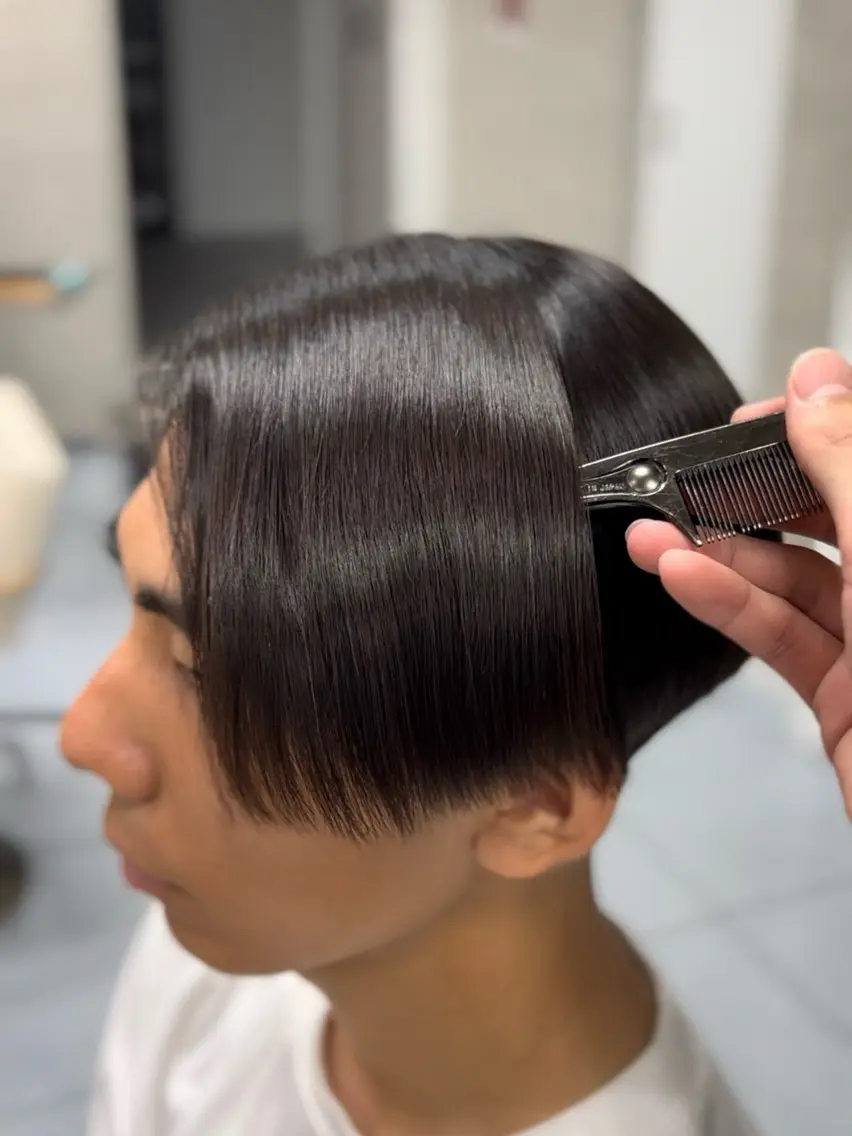 ミディアム パーマ メンズ くせ毛 縮毛矯正 🔮メンズ縮毛矯正 メンズパーマ💎竹永のヘアスタイル