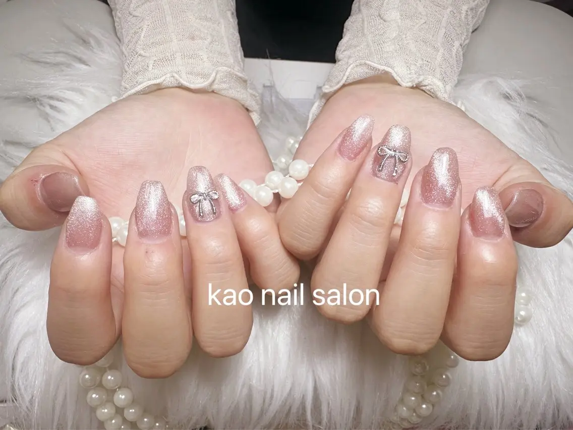 ネイル ハンドネイル kao nail マグネット/長さだしのネイルデザイン