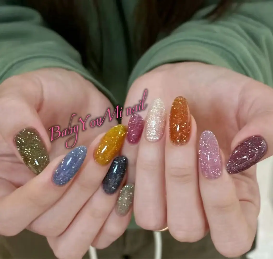 ネイル オーロラネイル 成人式 フットネイル フレンチネイル ジェルネイル ハンドネイル BabyYouMi nailのネイルデザイン