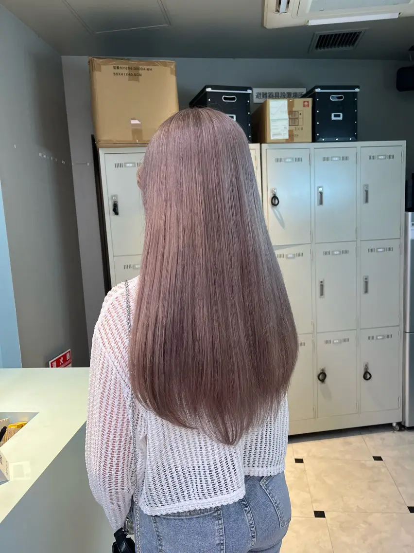 ロング カラー ヘアカラー トリートメント ブリーチカラー 🩵MIZUKIのヘアスタイル