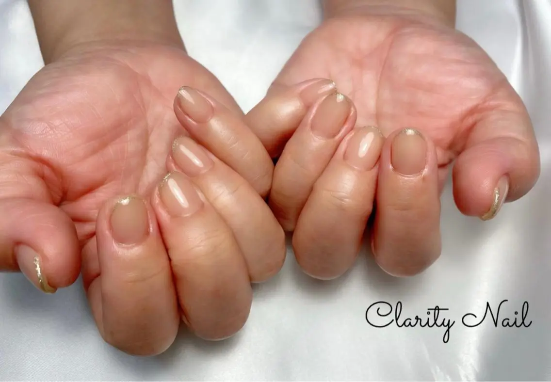 ネイル ラメ(グリッター) ワンカラーネイル ハンドネイル Clarity Nailのネイルデザイン