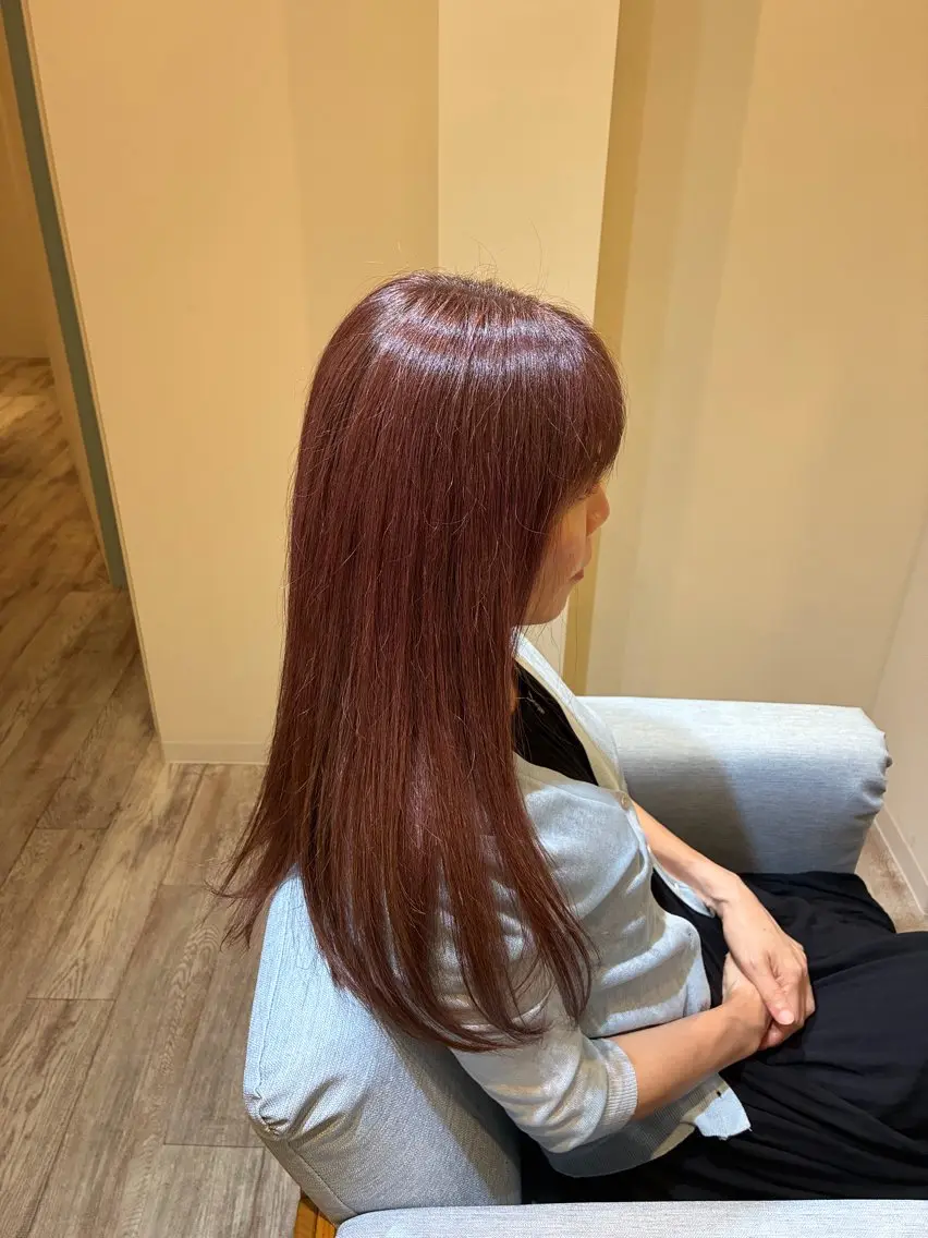 ロング カラー 鍋島 くるみのヘアスタイル