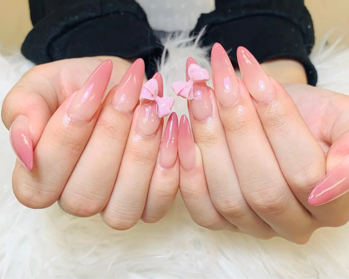 ネイル チークネイル 長さ出し フットネイル 韓国ネイル マグネットネイル ハンドネイル ハンドケア AN NAIL _HOAのネイルデザイン
