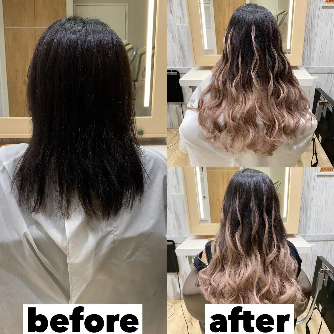 ロング カラー ヘアアレンジ マツエク・マツパ エクステ TATSUYA アートディレクターのヘアスタイル