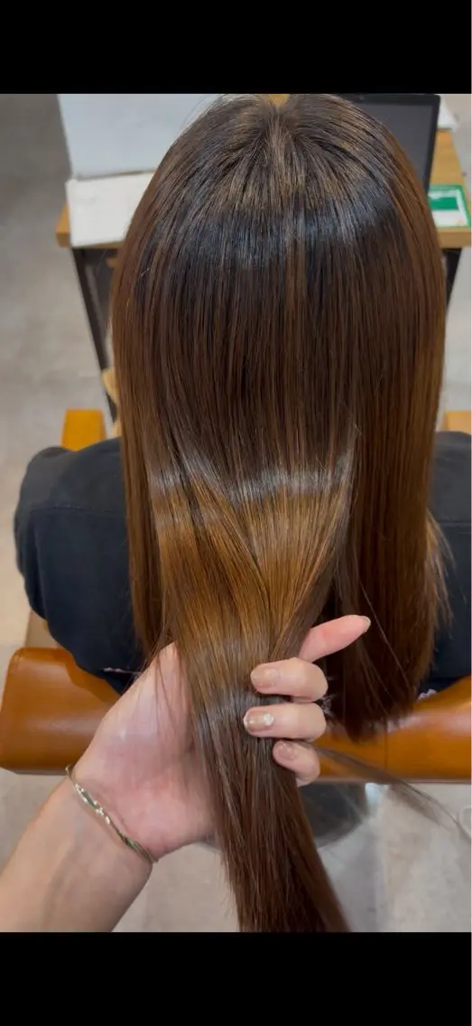 ミディアム ヘアカラー 🤎スゴウ　エク🤎 🤎のヘアスタイル