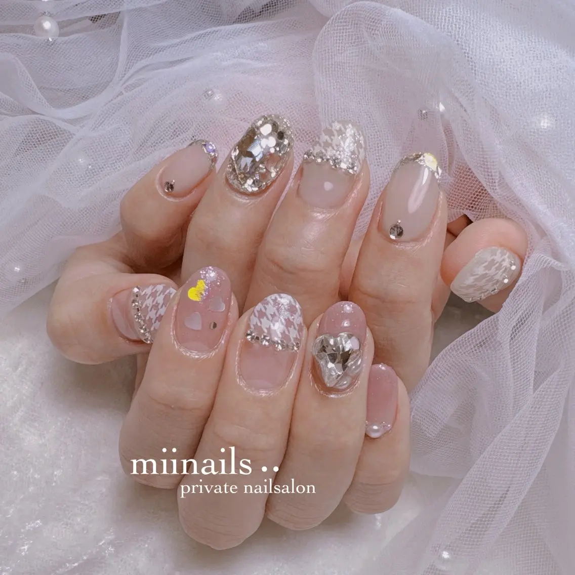 ネイル 韓国ネイル ワンホンネイル ハンドネイル nailsalon miinailsのネイルデザイン