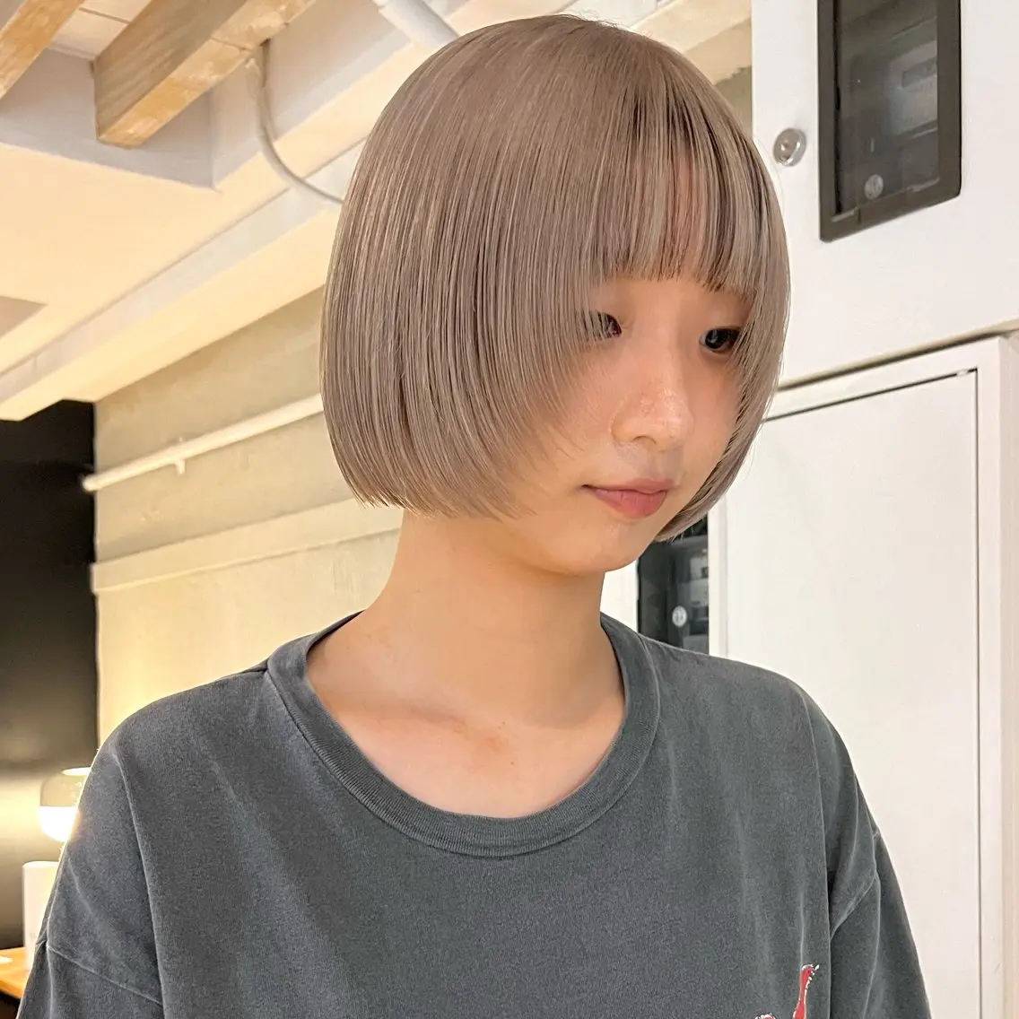 ミディアム カラー ヘアカラー 🥃まろやかカラー/ ボブ🥃yujiroのヘアスタイル