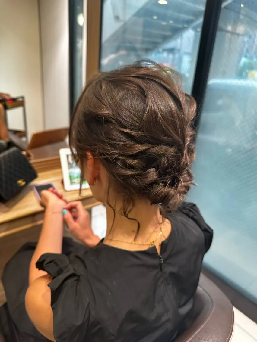 ショート ボブ ショートヘア ヘアセット ヘアセット/メンズ パーマChihoのヘアスタイル