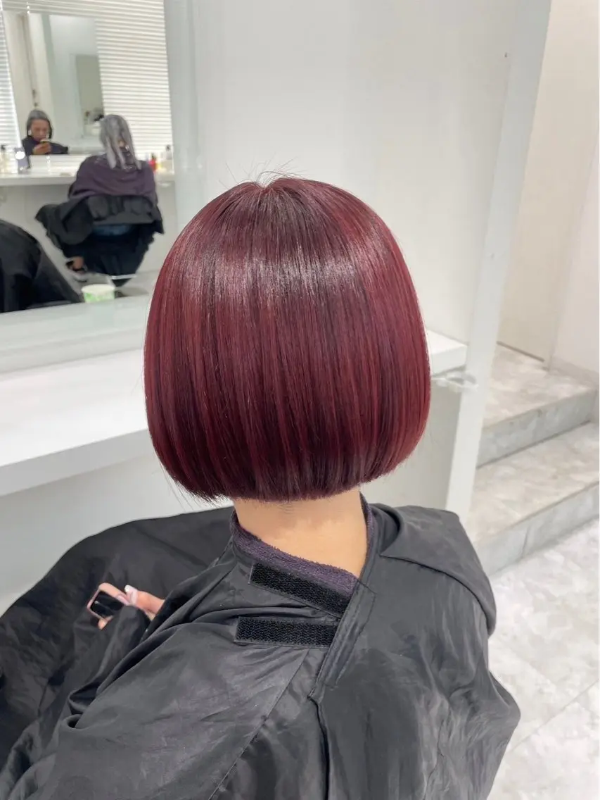 ショート カラー カット ヘアカラー うる艶ストレート♡透 明感カラー♡かずまるのヘアスタイル