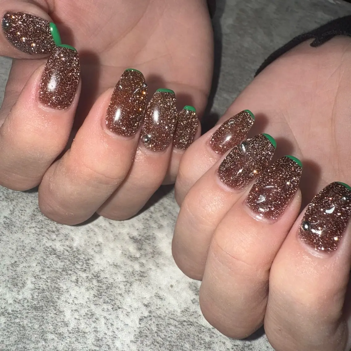 ネイル フラッシュネイル ラメ(グリッター) ハンドネイル ★Rinail... .のネイルデザイン