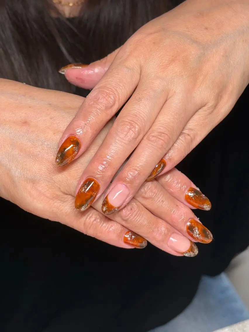 ネイル べっ甲ネイル ハンドネイル Maapis Nailのネイルデザイン