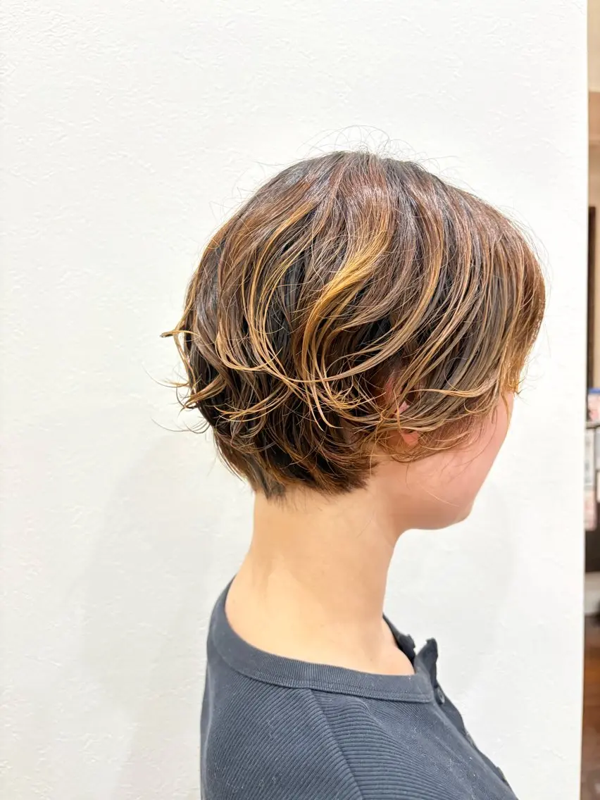 パーマ パーマ 石黒 可歩のヘアスタイル