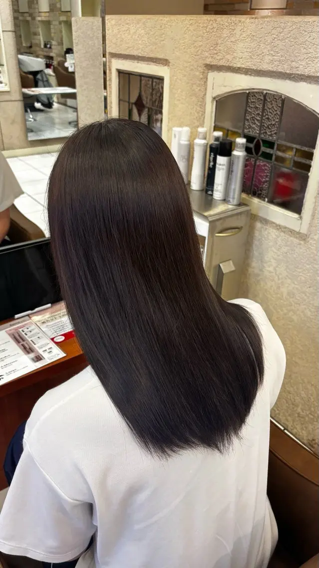 セミロング カラー ヘアカラー 艶カラー 髪質改善 🍓苺奈のヘアスタイル