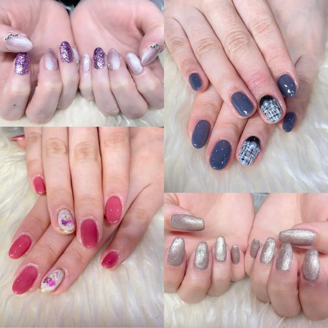 ネイル ジェルネイル 韓国ネイル ニュアンスネイル パラジェル リボン Nail&eye Belire 新宿のネイルデザイン