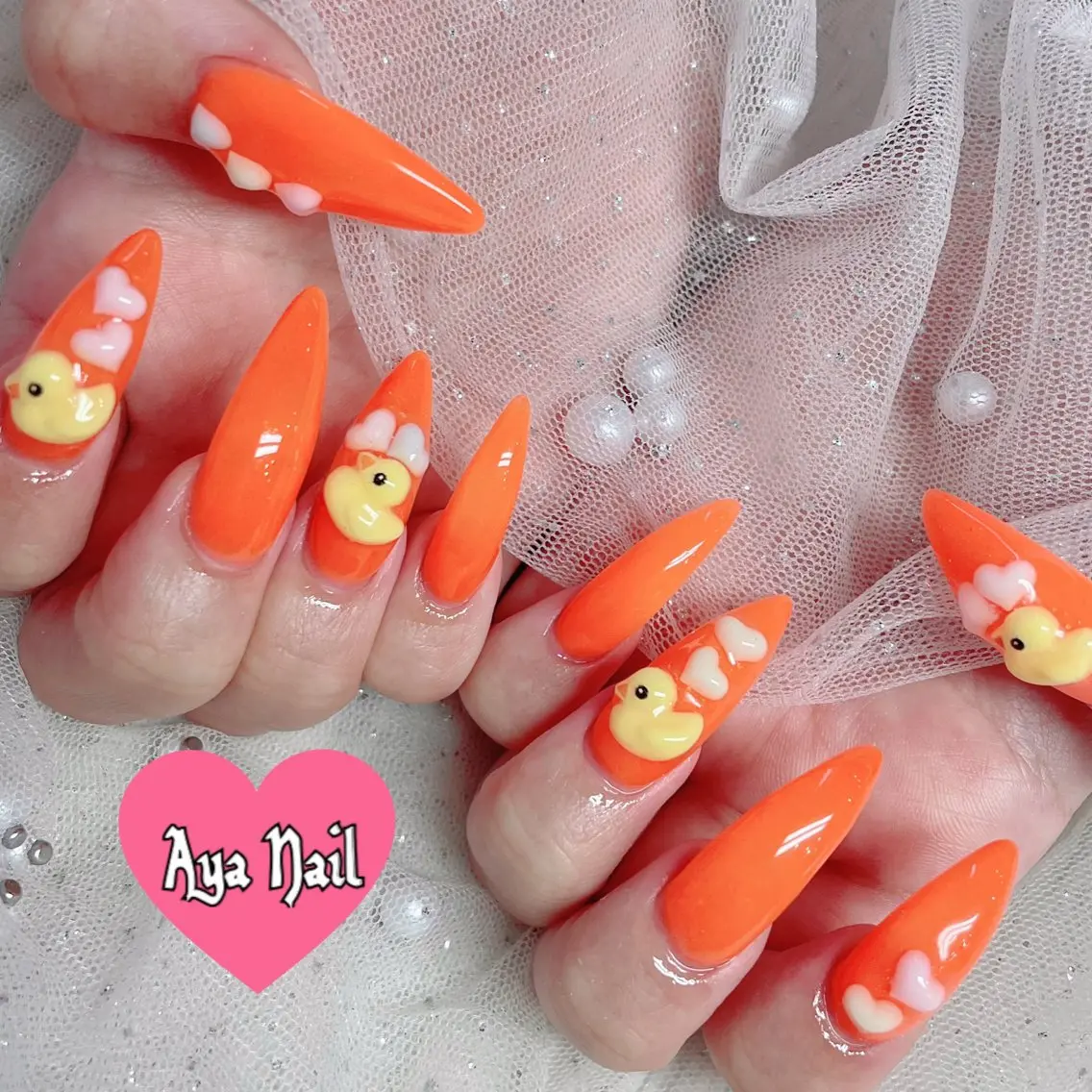 ロング Aya Nailのネイルデザイン