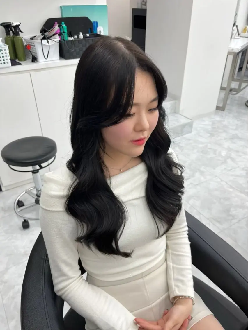 ロング カラー ヘアカラー ヘッドスパ ヘアセット 🫧韓国風透明感 ヘア🫧towaのヘアスタイル