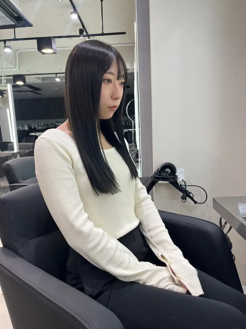 ロング カラー 韓国風ヘア レイヤーカット トリートメント カット ヘアカラー トリートメント 韓国メンズヘア☆ 韓国ヘアYUTOのヘアスタイル