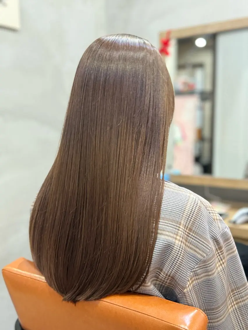 ロング 縮毛矯正&髪質改善 ⭐️OGUのヘアスタイル