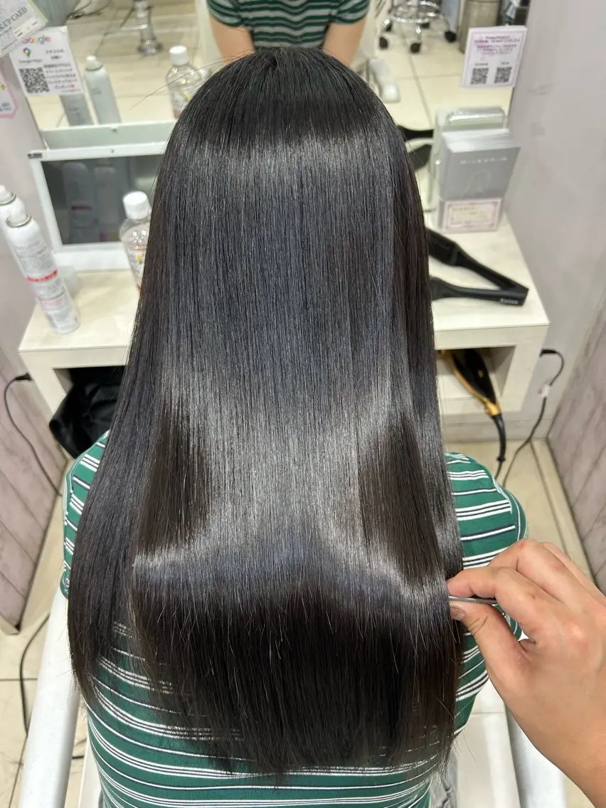 ロング カット ヘアカラー トリートメント 【髪質改善カラー】 瀧田嵐士🇰🇷のヘアスタイル
