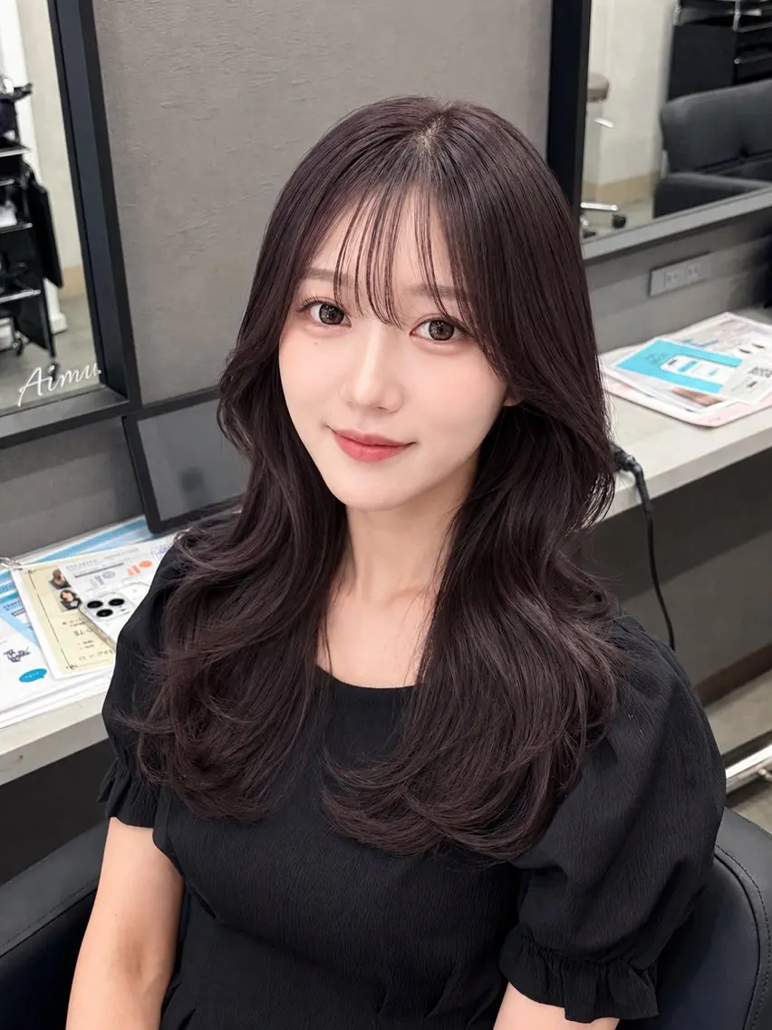ロング 【韓国ヘア ×透明感カラー】芳川のヘアスタイル