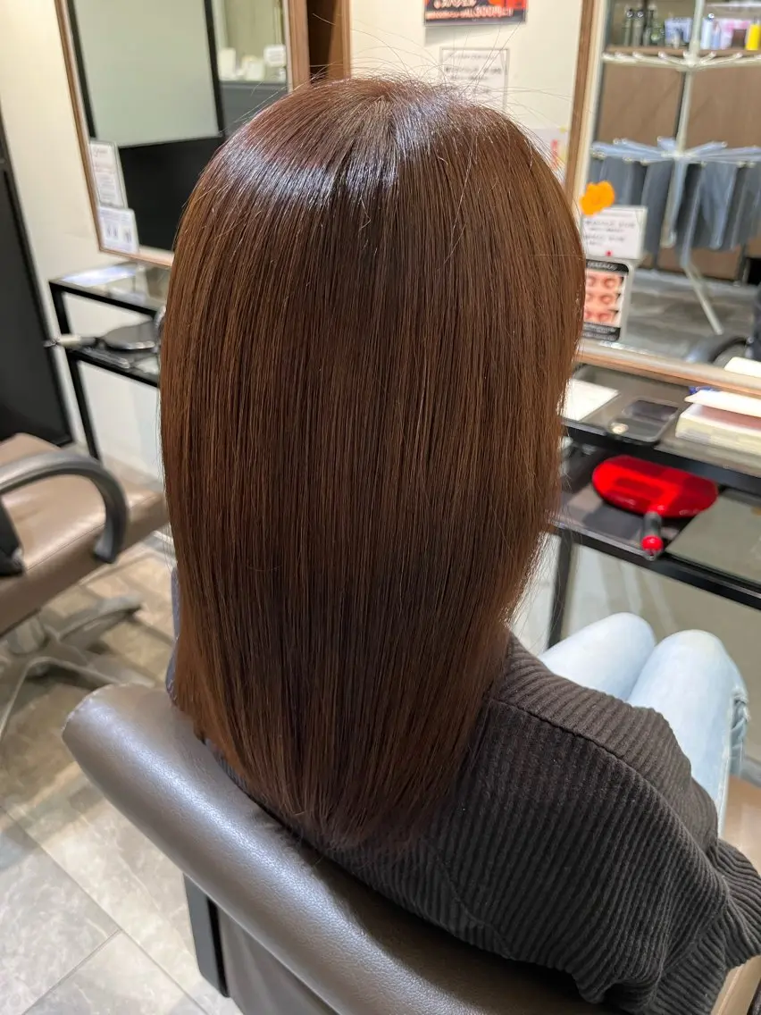 セミロング カラー 透明感カラー イルミナカラー 🔥坂本 リョウ🔥のヘアスタイル