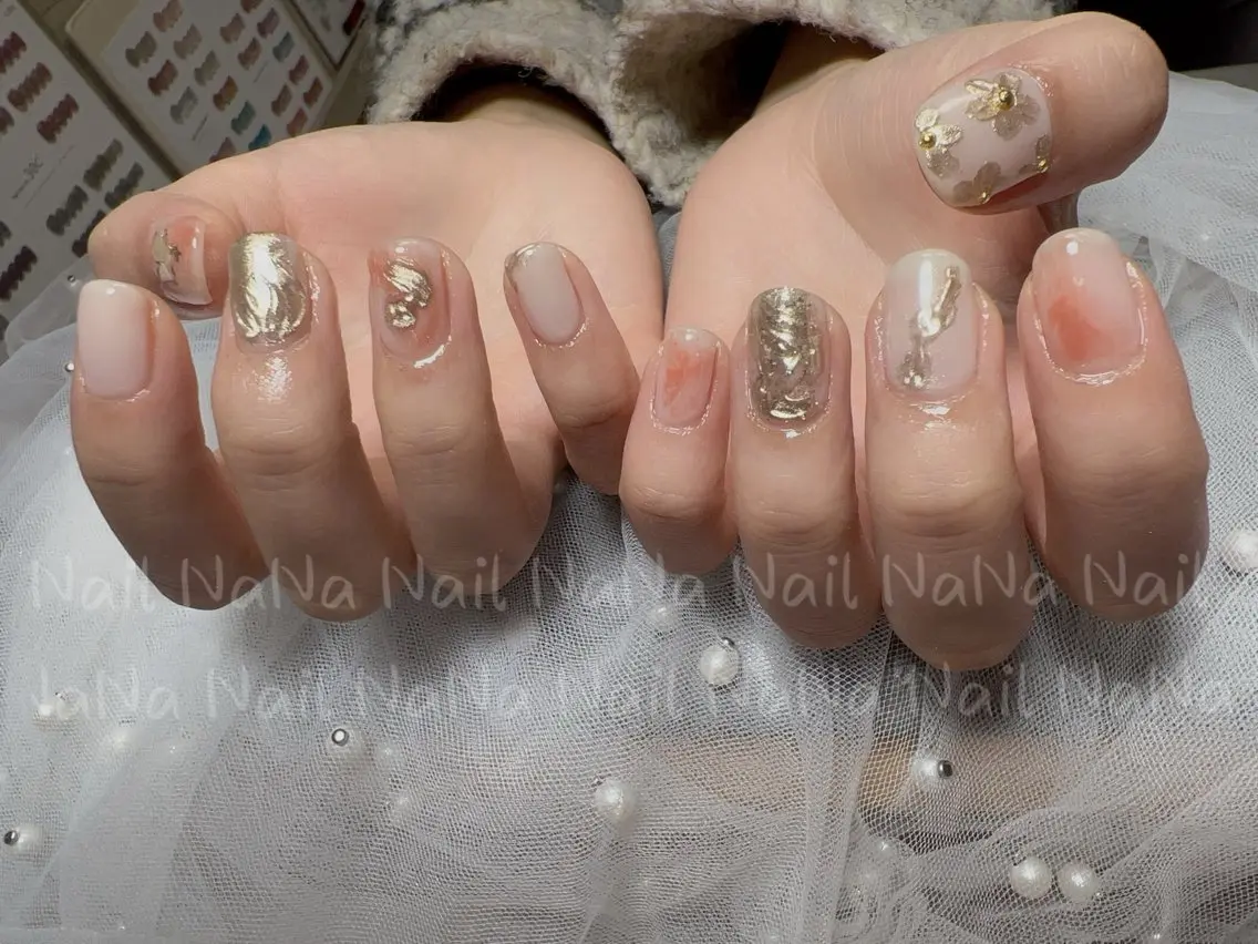 ネイル 成人式 持ち込み ハンドネイル Nail NaNaのネイルデザイン