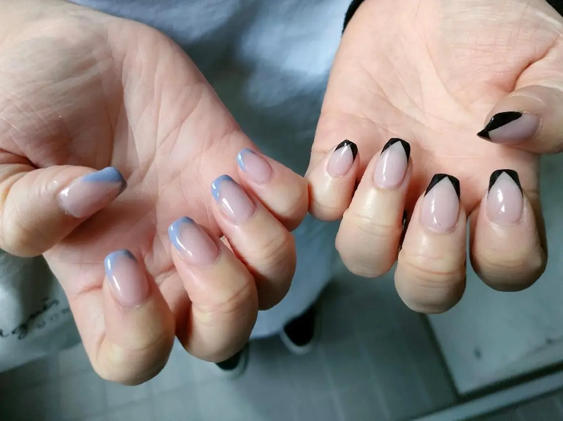 ネイル フレンチネイル ピンク oir. nailsalonのネイルデザイン