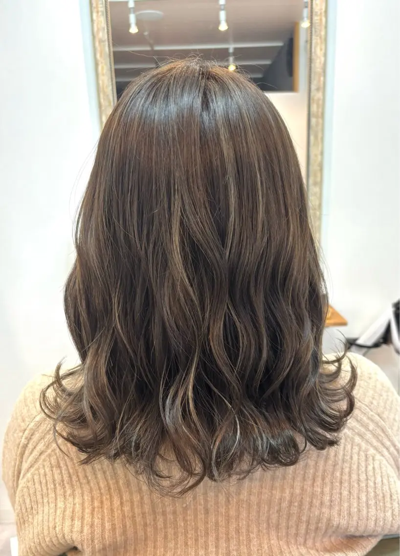 セミロング カラー カット ヘアカラー トリートメント 【enil代表】 杉林和哉のヘアスタイル