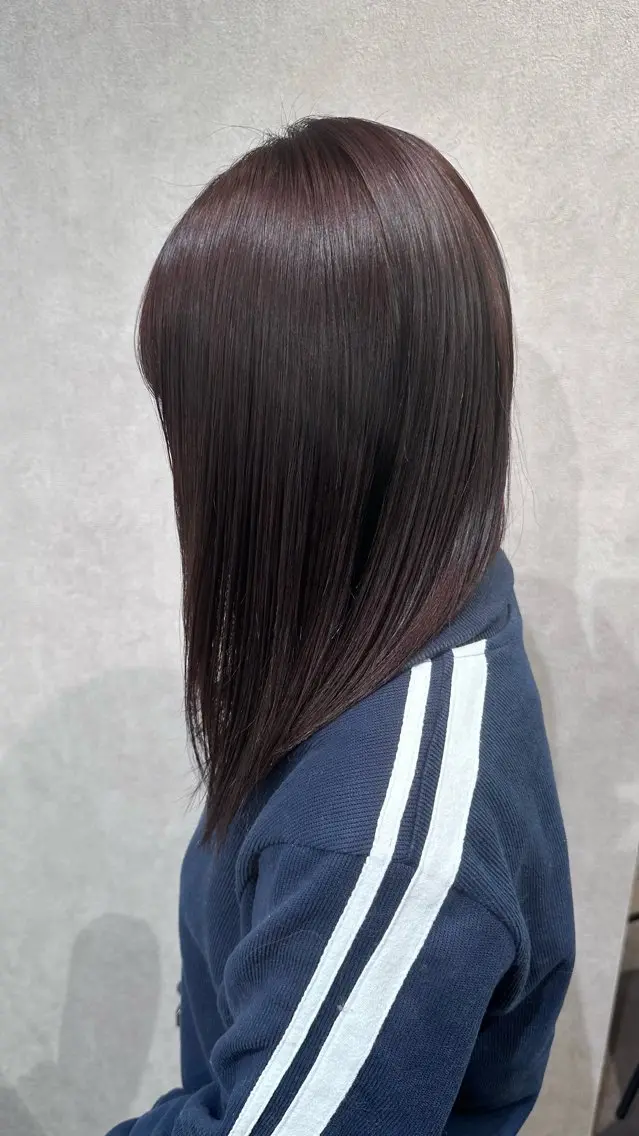 ミディアム カラー 切りっぱなしボブ ブリーチ ダブルカラー イヤリングカラー ハイライトカラー ヘアカラー HARUKI🏔️/ メンズ/透けブラウンのヘアスタイル