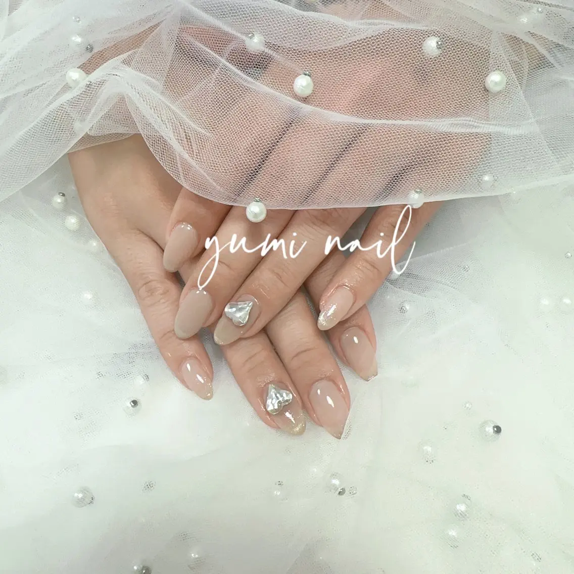 ネイル ハンドネイル 𝐲𝐮𝐦𝐢🎀 長さ出しデザイン専門のネイルデザイン