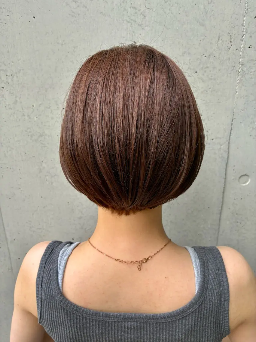 ショート パーマ ショートボブ ボブ 髪質改善 似合わせカット ショートヘア カット 縮毛矯正 トリートメント 松崎愛 大宮/ 縮毛矯正/ショートのヘアスタイル