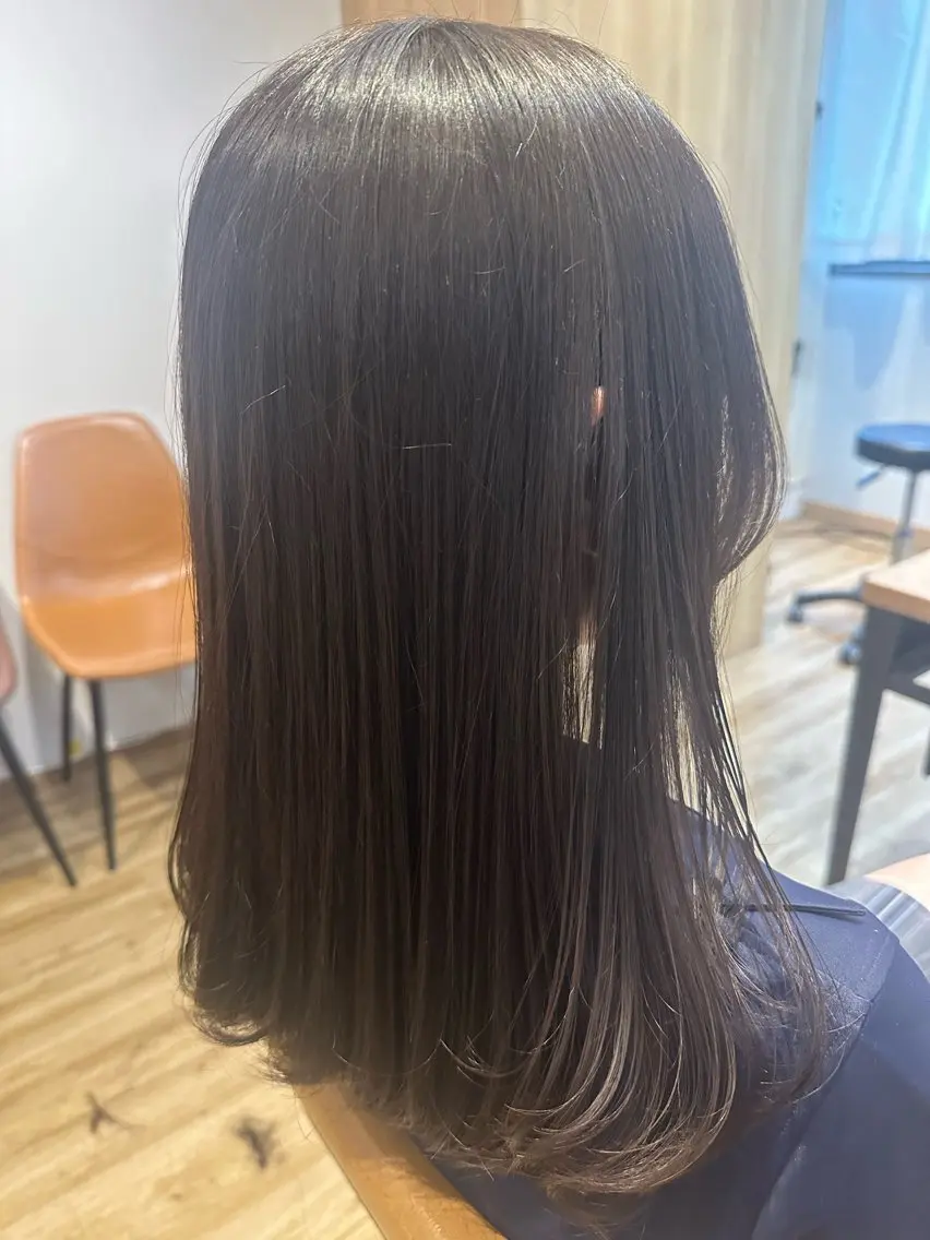 セミロング パーマ カット 縮毛矯正 トリートメント ✨✂️Nori ✂️✨のヘアスタイル