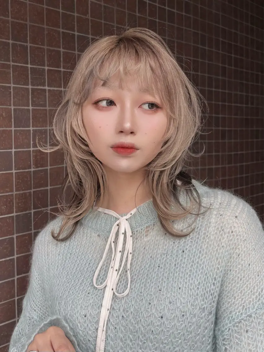 ミディアム ヘアカラー セイショウ__表参道 カラーブリーチ✨のヘアスタイル