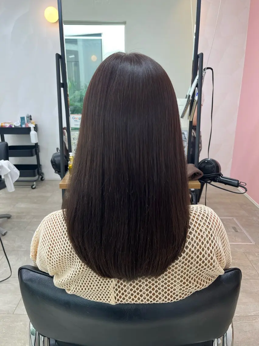 セミロング 髪質改善 トリートメント カット ヘアカラー トリートメント 髪質改善/増田拓真 金沢市/内灘/美容室のヘアスタイル