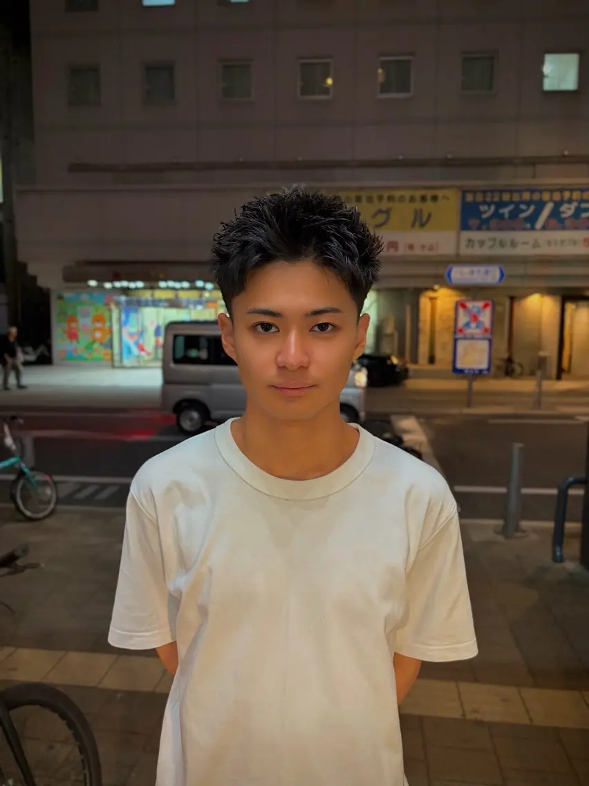 ショート メンズ スパイキーショート ショートヘア カット UMM daichi メンズパーマのヘアスタイル