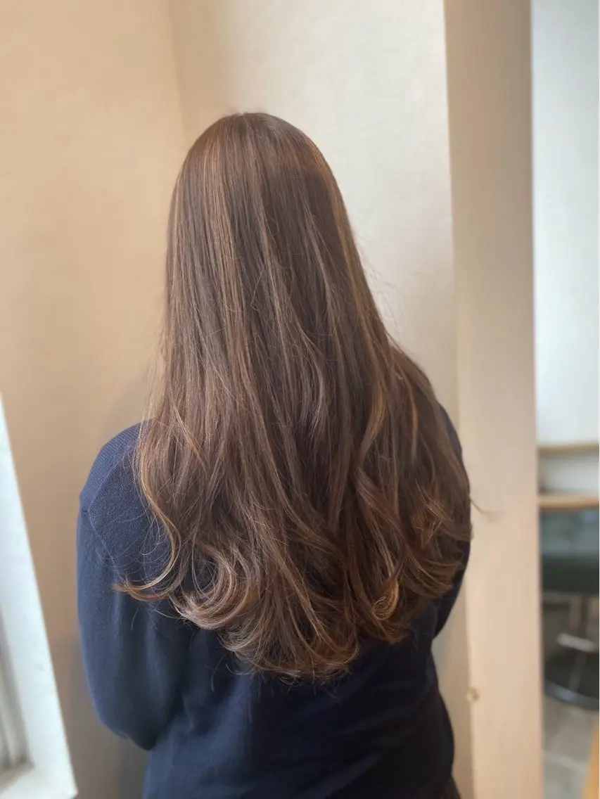 ロング カラー ブラウンカラー Cecil hair 西川　翔馬のヘアスタイル
