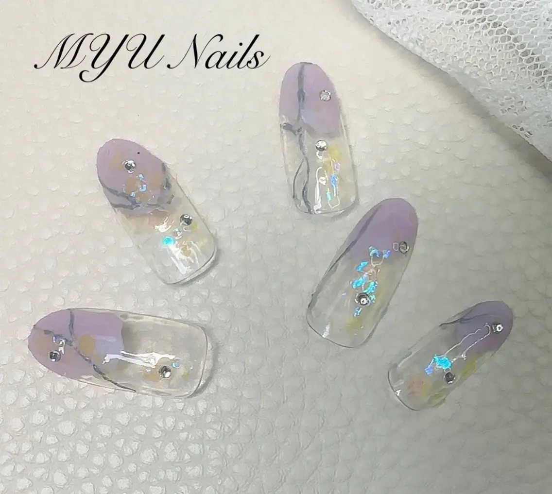 ネイル ジェルネイル ニュアンスネイル🌈 MYU Nailsのネイルデザイン