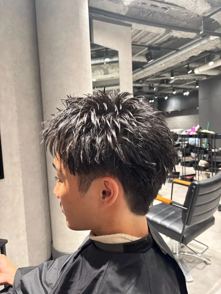 ショート メンズ スパイキーショート ショートヘア カット メンズ専門店NEXT NEO パーマ特化のヘアスタイル